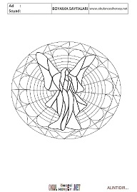 Mandala boyama sayfaları